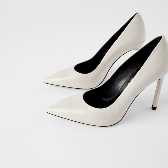 Zara Shoes - ZARA LEATHER HIGH HEEL SHOES 9